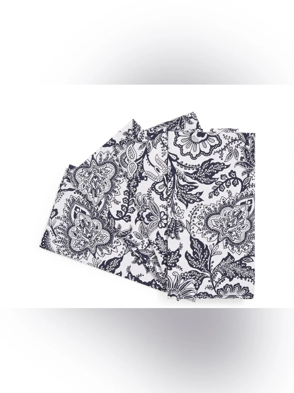 (10) Vera Bradley 20x20 Navy Floral Napkins